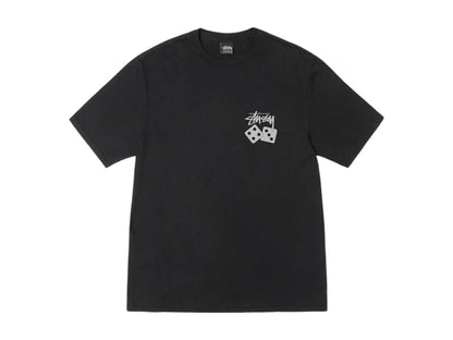 Stussy Dice Pigment Dyed Tee Black