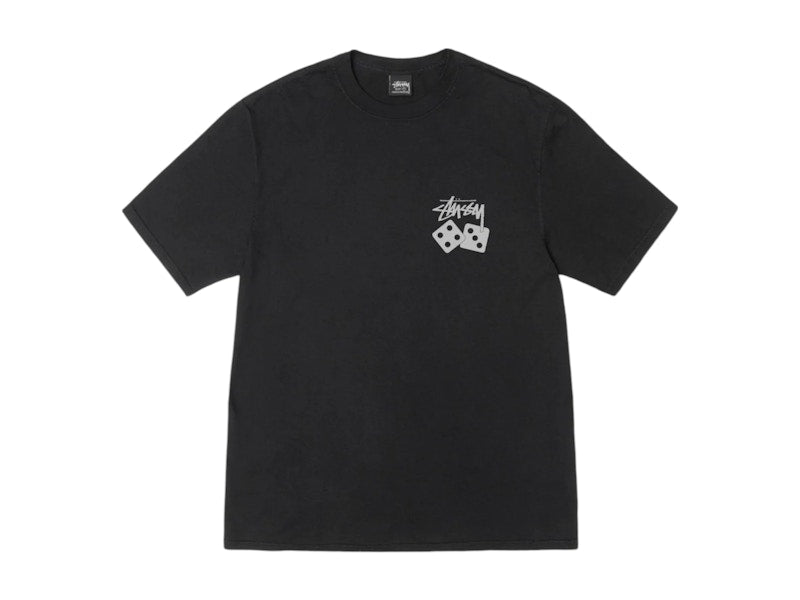 Stussy Dice Pigment Dyed Tee Black