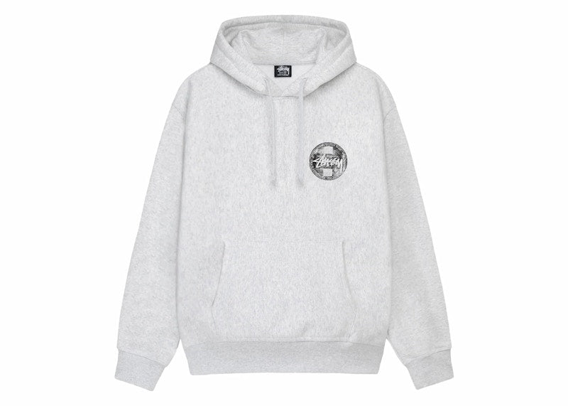 Stussy Dot Stamp Hoodie Ash Heather