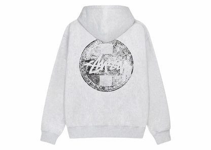 Stussy Dot Stamp Hoodie Ash Heather