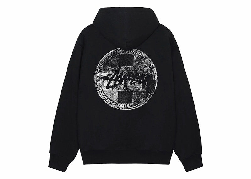 Stussy Dot Stamp Hoodie Black