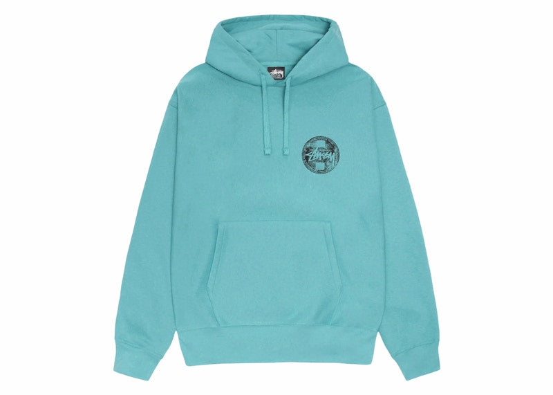 Stussy Dot Stamp Hoodie Ocean