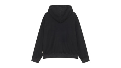 Stussy Double Layer Waffle Zip Hoodie Black