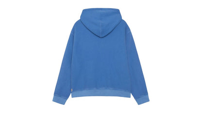 Stussy Double Layer Waffle Zip Hoodie Blue