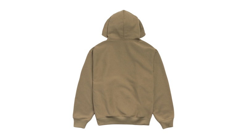 Stussy Double Stripe Embroidered Hoodie Army