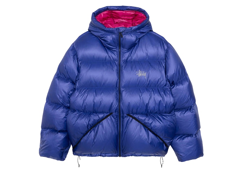 Stussy Down Micro Ripstop Parka Blue