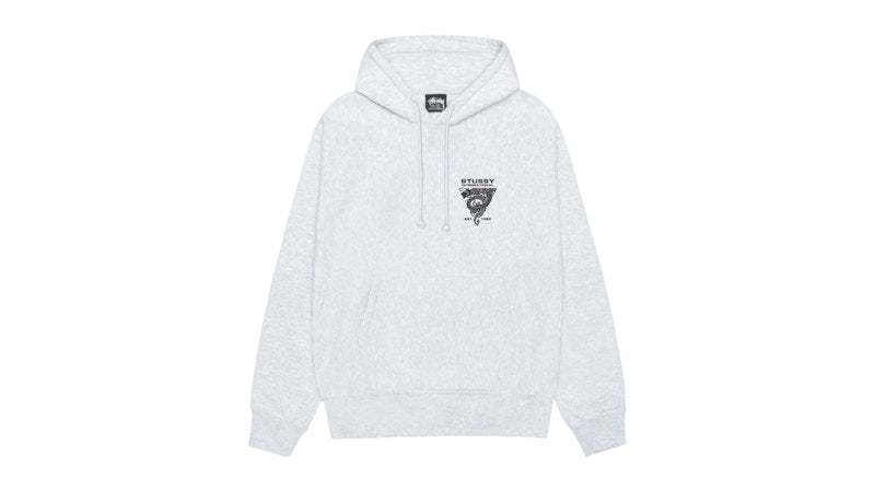 Stussy Dragon Hoodie Ash Heather