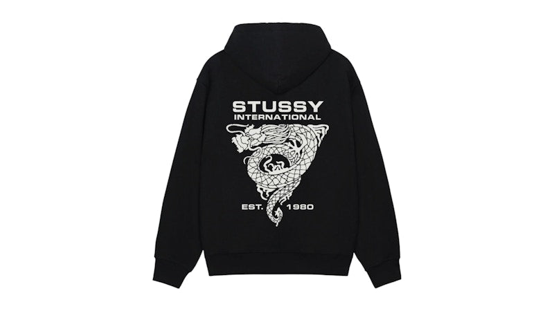 Stussy Dragon Hoodie Black