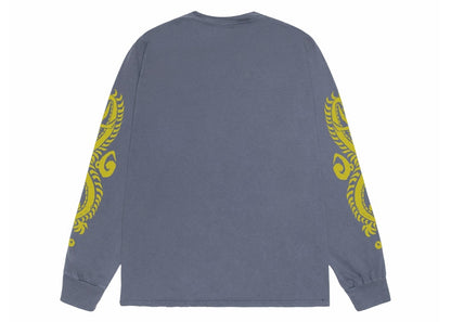 Stussy Dragons Pigment Dyed L/S Tee Coral