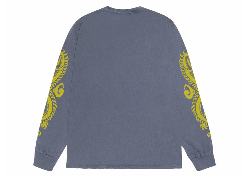 Stussy Dragons Pigment Dyed L/S Tee Coral
