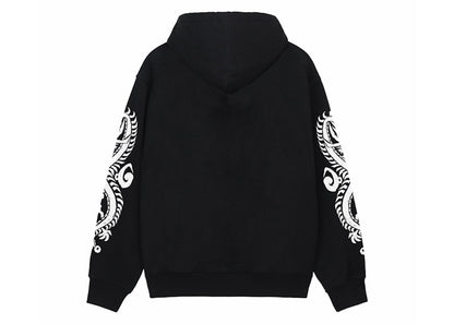 Stussy Dragons Zip Hoodie Ash Heather