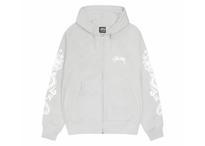 Stussy Dragons Zip Hoodie Fog