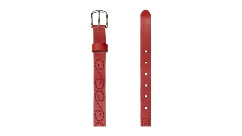 Stussy Embroidered S Belt Fire Red
