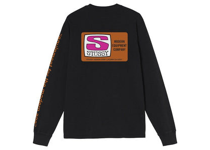 Stussy Equipment Company Pigment Dyed L/S Tee Black