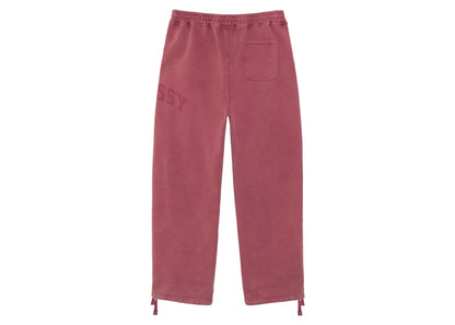 Stussy Faded Graphic Fleece Pant Burgundy