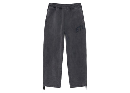 Stussy Faded Graphic Fleece Pant Washed Black