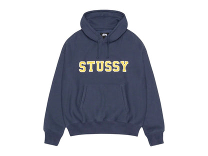 Stussy Felt Applique Hoodie Navy