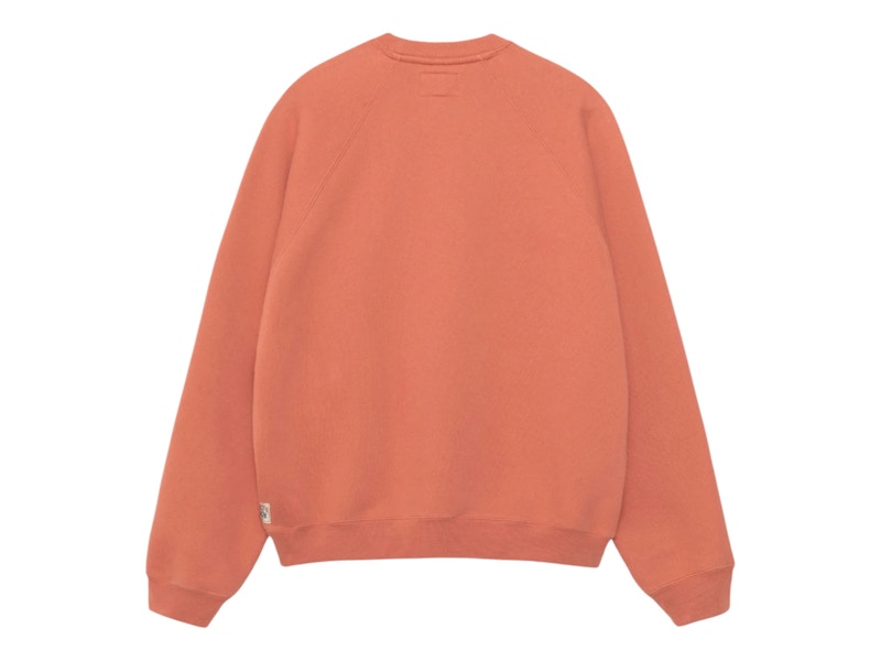 Stussy Fleece Raglan Crew Brick