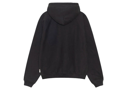 Stussy Fleece Raglan Hoodie Washed Black
