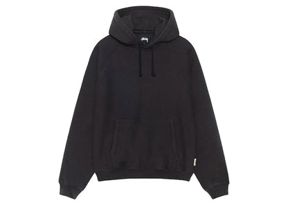 Stussy Fleece Raglan Hoodie Washed Black