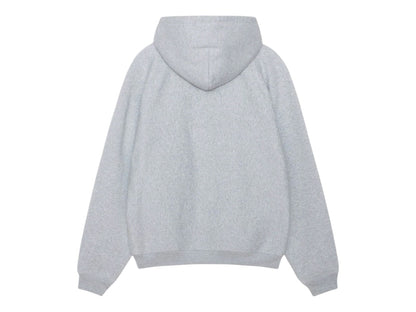 Stussy Fleece Raglan Zip Hoodie Grey Heather