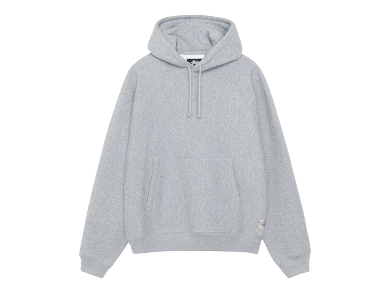 Stussy Fleece Raglan Zip Hoodie Grey Heather