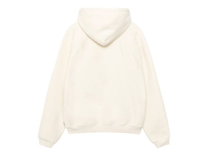 Stussy Fleece Raglan Zip Hoodie Natural
