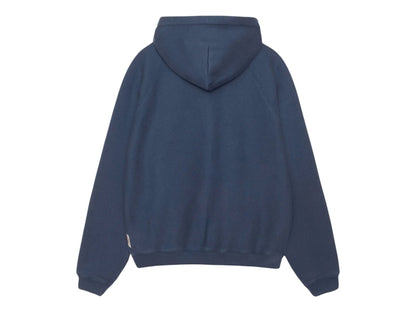 Stussy Fleece Raglan Zip Hoodie Navy