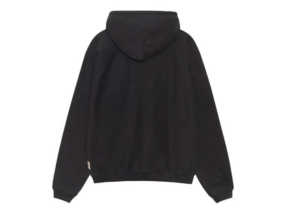 Stussy Fleece Raglan Zip Hoodie Washed Black