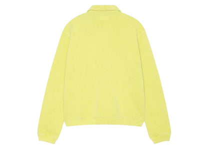 Stussy Fleece Zip Mock Hoodie Lime