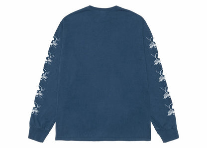 Stussy Foils L/S Pigment Dyed Tee Navy