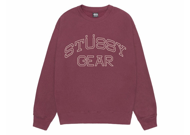 Stussy Gear Crew Oxblood