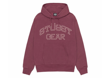 Stussy Gear Hoodie Oxblood