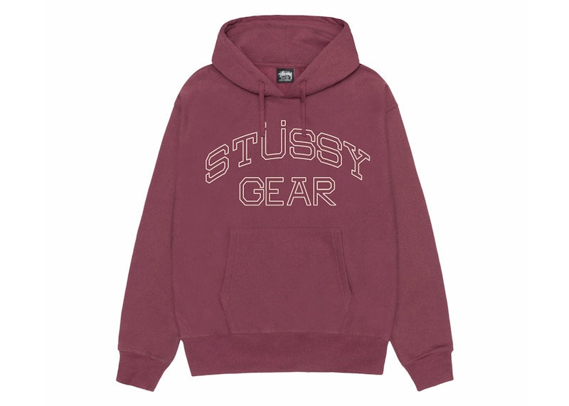 Stussy Gear Hoodie Oxblood