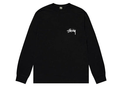 Stussy Gold Lion L/S Tee Black