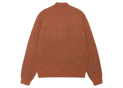 Stussy Half Zip Mock Neck Sweater Clay