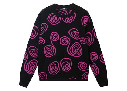 Stussy Hand Drawn S Sweater Black