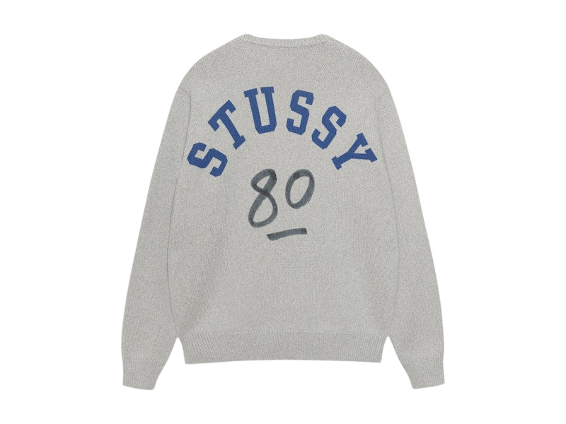 Stussy Handwritten Sweater Heather Grey