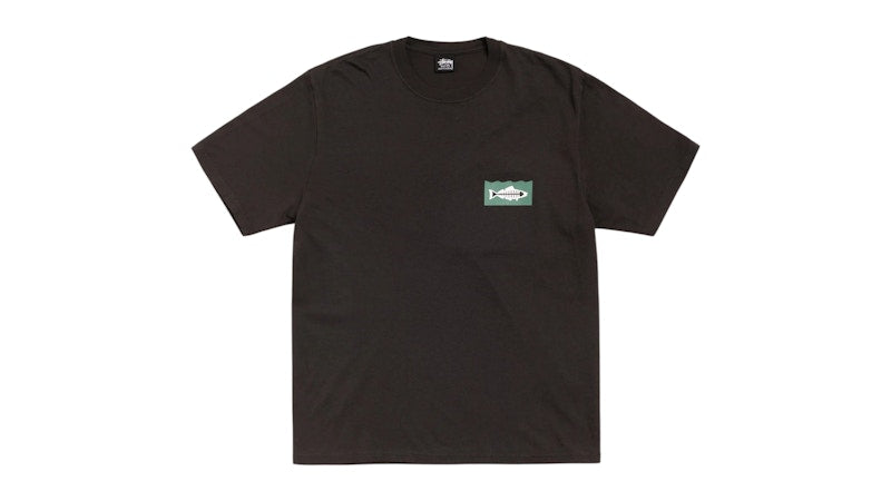 Stussy Heal The Bay 40 Pigment Dyed Tee Faded Black