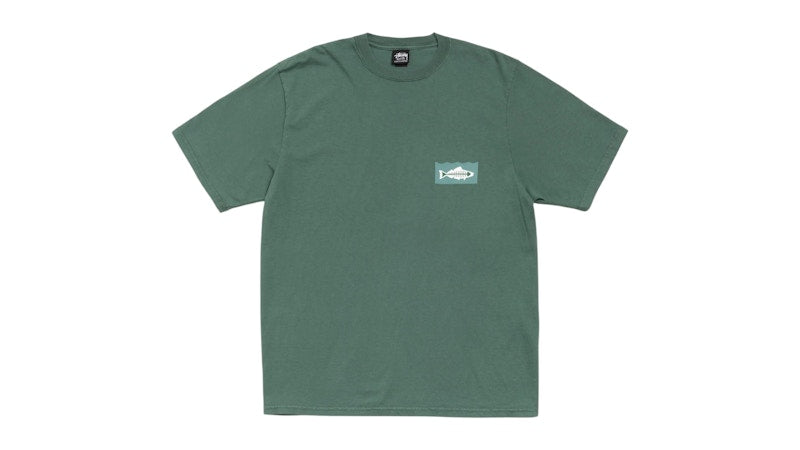 Stussy Heal The Bay 40 Pigment Dyed Tee Pine