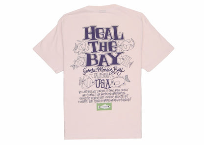 Stussy Heal The Bay Ocean Pigment Dyed Tee Blush