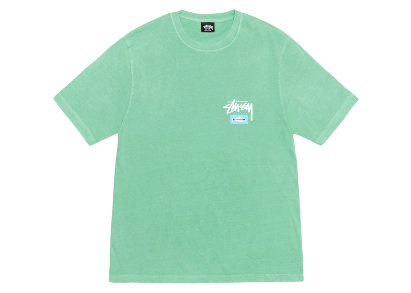 Stussy Heal The Bay Pigment Dyed Summit To Sea Tee Seafoam