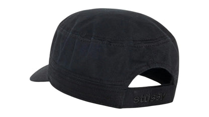 Stussy Helvetica Logo Cadet Cap Black