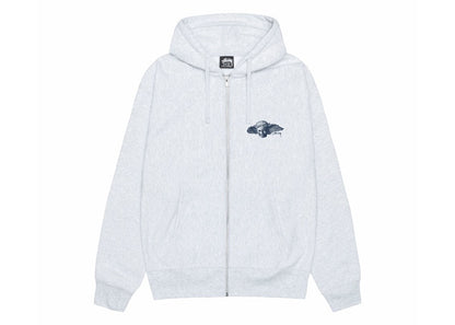 Stussy Hypnos Zip Hoodie Ash Heather