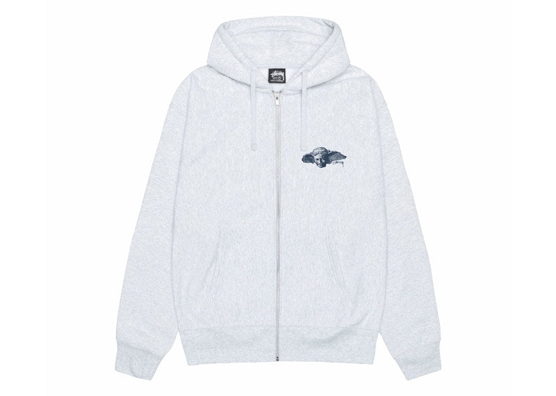 Stussy Hypnos Zip Hoodie Ash Heather