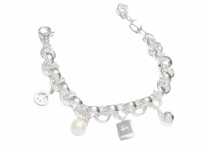 Stussy Icon Charm Bracelet Sterling Silver