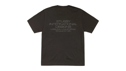 Stussy International Design Pigment Dyed Tee Faded Black