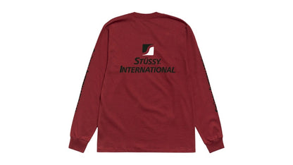 Stussy International L/S Tee Wine