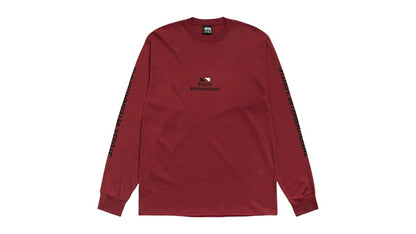 Stussy International L/S Tee Wine