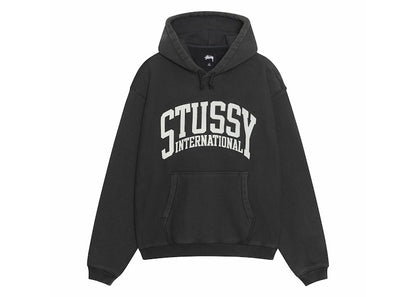 Stussy International Relaxed Hoodie Washed Black